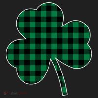 Checkered Irish Clover Leaf Women's Sweatshirt thumb 2