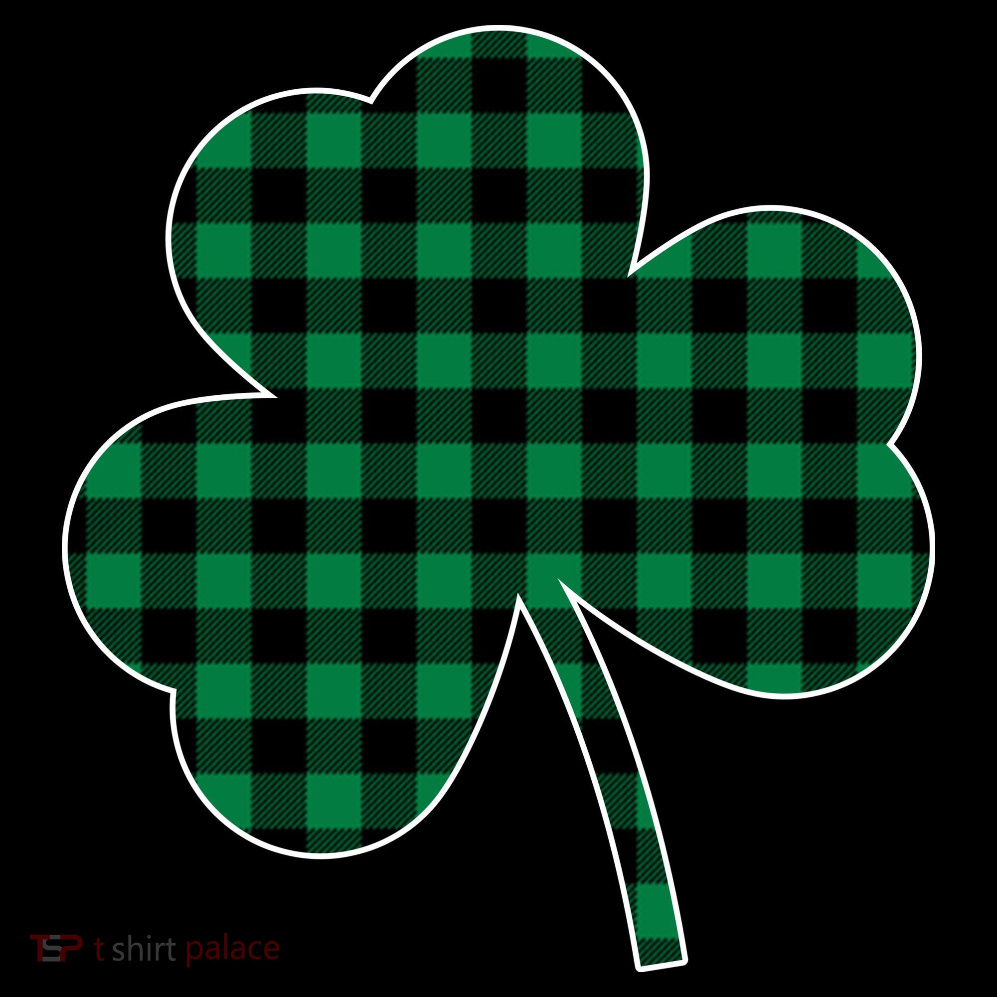 Checkered Irish Clover Leaf Toddler Hoodie