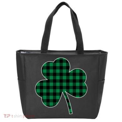 Checkered Irish Clover Leaf Bag