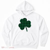 Checkered Irish Clover Leaf Hoodie thumb 0