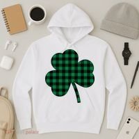 Checkered Irish Clover Leaf Hoodie thumb 3