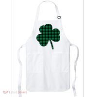 Checkered Irish Clover Leaf Apron thumb 0