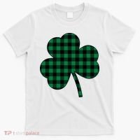 Checkered Irish Clover Leaf T-Shirt thumb 0