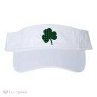 Checkered Irish Clover Leaf Visor thumb 0