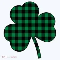 Checkered Irish Clover Leaf Women's T-Shirt thumb 6