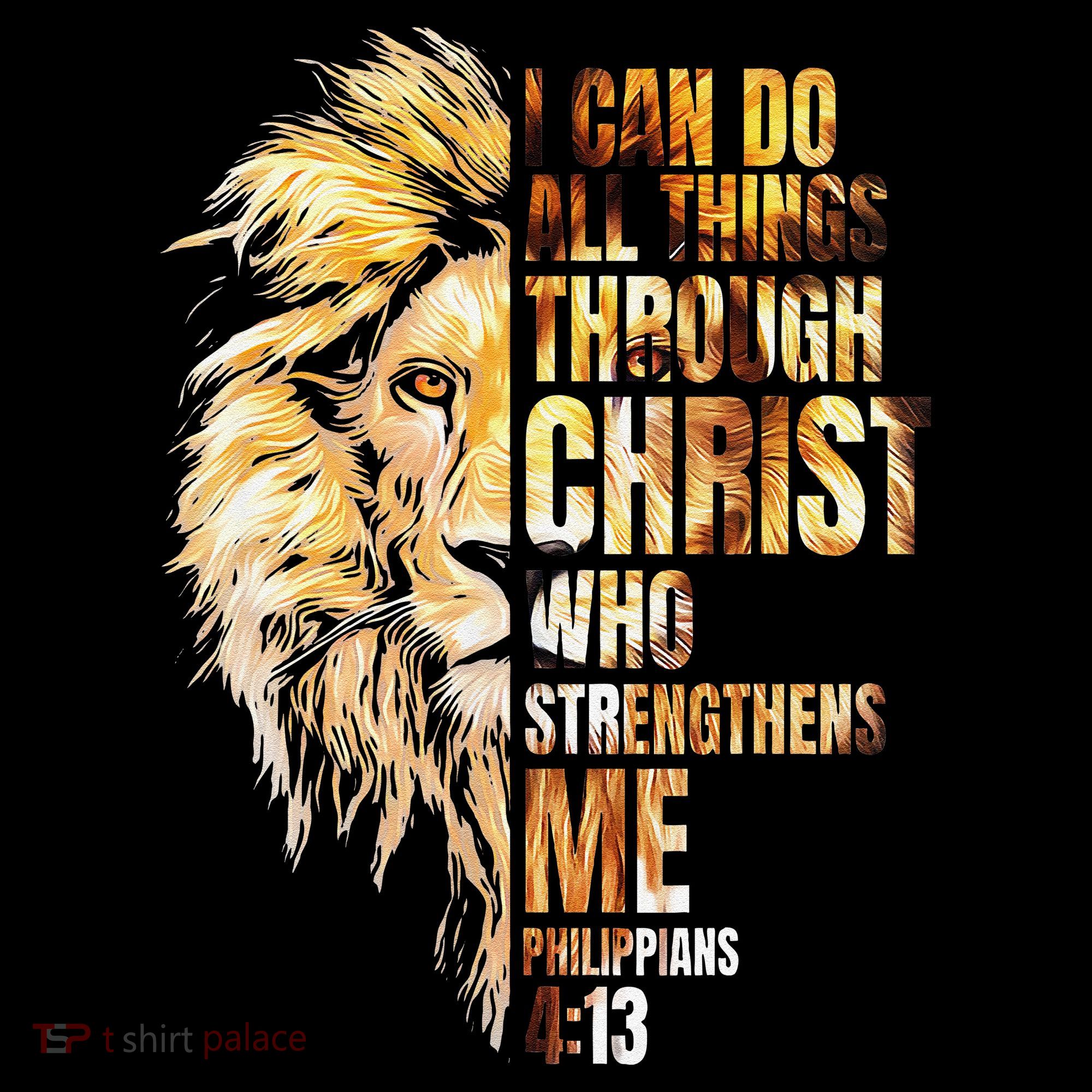 Christian I Can Do All Things Through Christ Lion Faith Coffee Mug