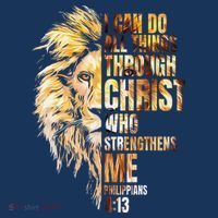 Christian I Can Do All Things Through Christ Lion Faith Sweatshirt thumb 3