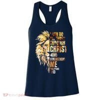 Christian I Can Do All Things Through Christ Lion Faith Women's Tank Top thumb 0