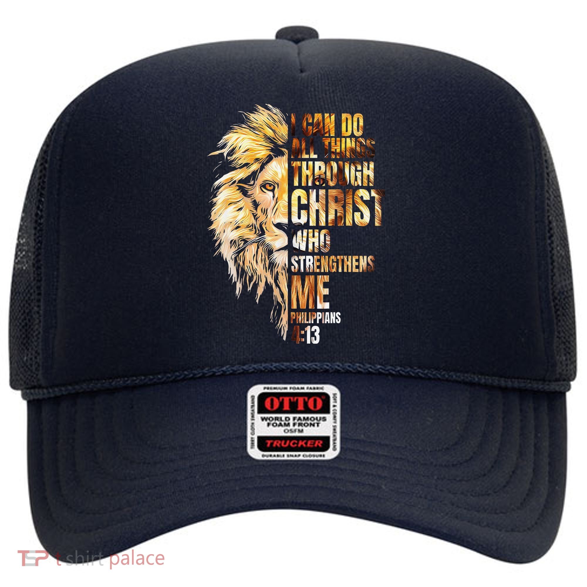 Christian I Can Do All Things Through Christ Lion Faith Hat