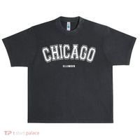 Chicago Illinois Urban Oversized Heavyweight T-Shirt thumb 0