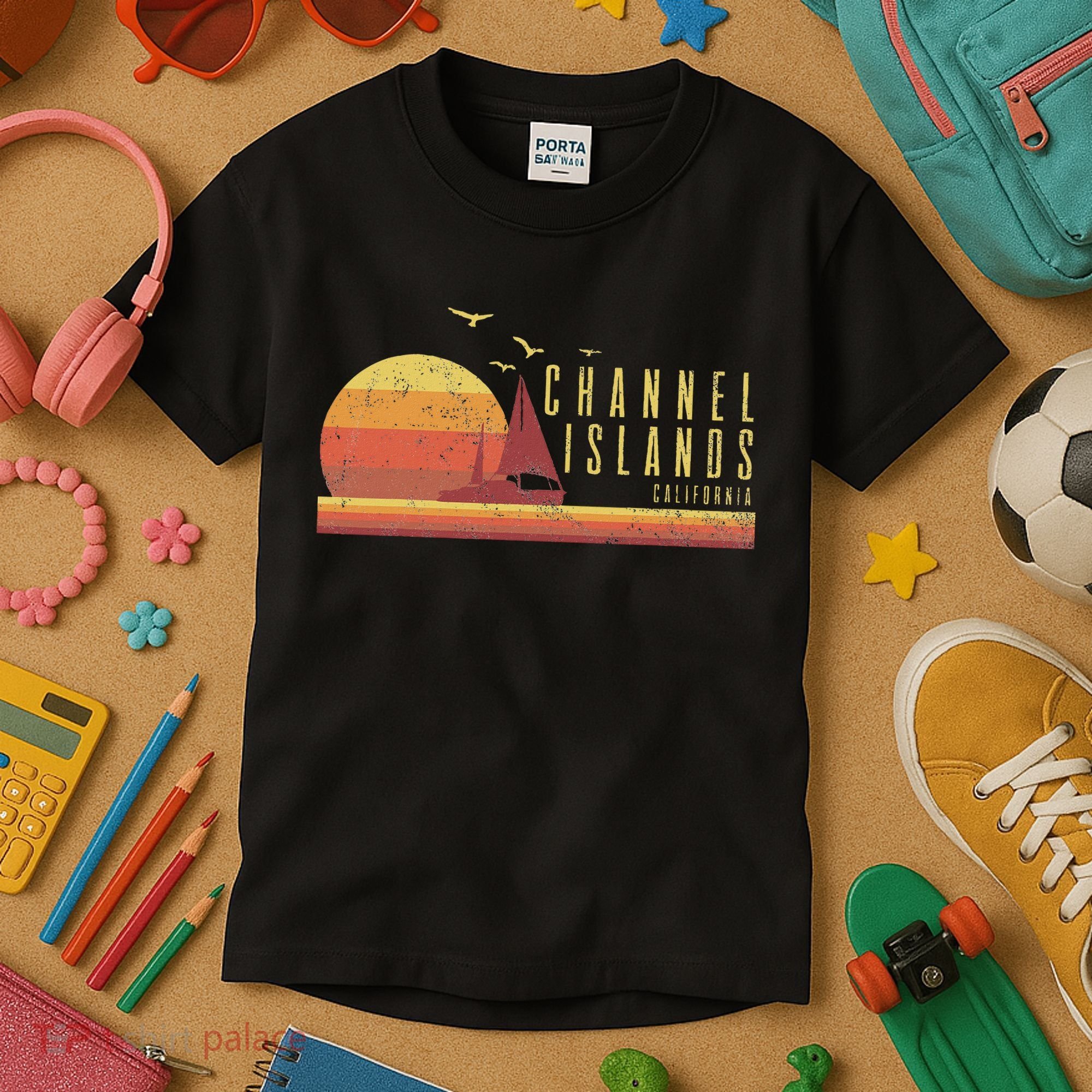 Channel Island California Kids T-Shirt