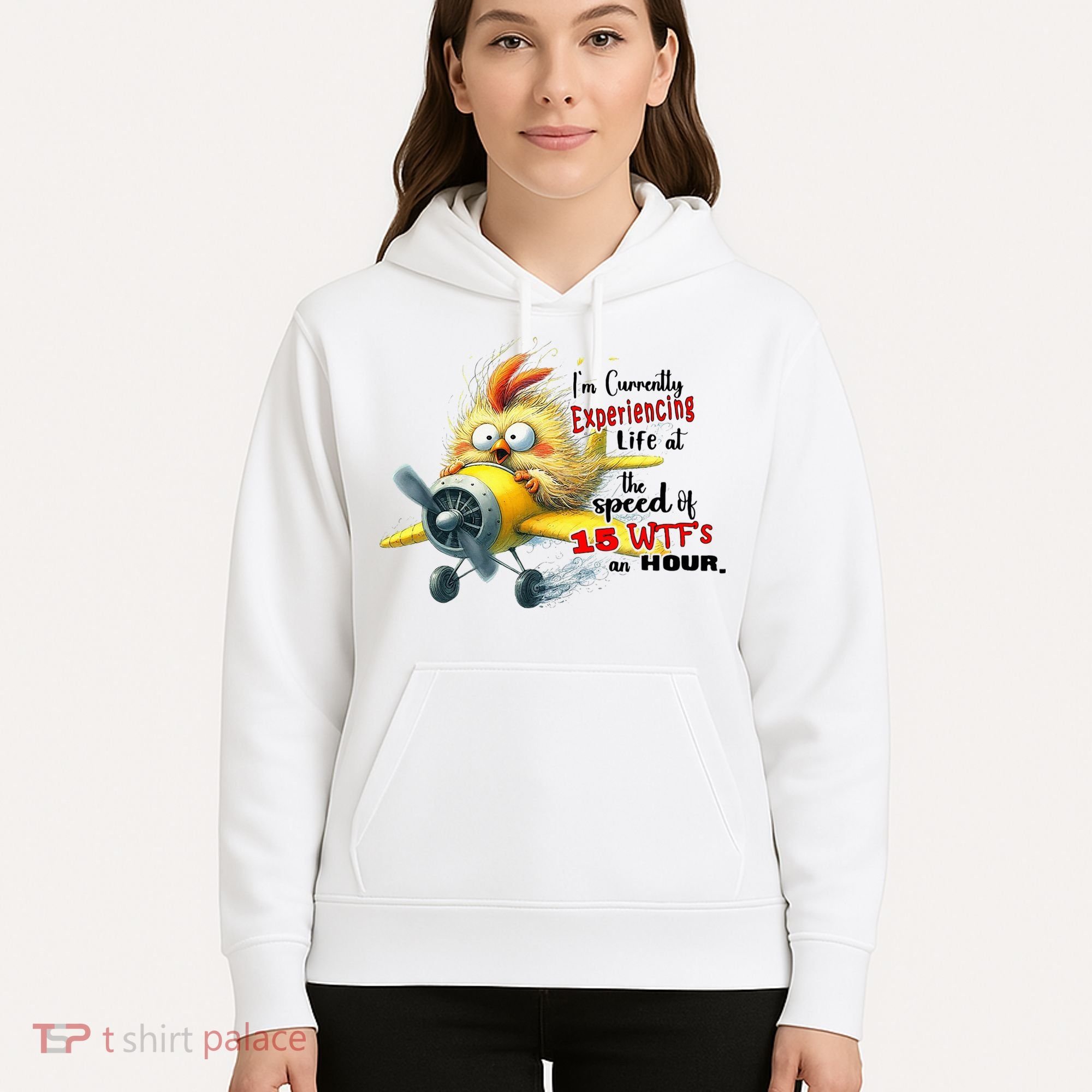 Chick IM Currently Experiencing Life At The Speed Of 15 Wtf Hoodie