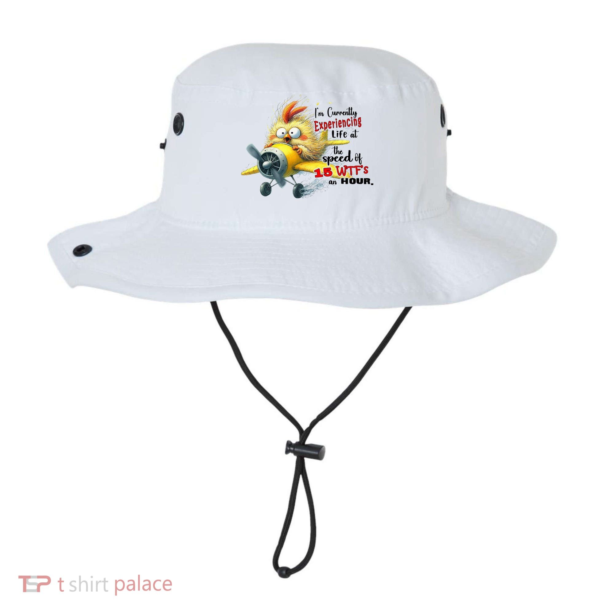 Chick IM Currently Experiencing Life At The Speed Of 15 Wtf Bucket Hat