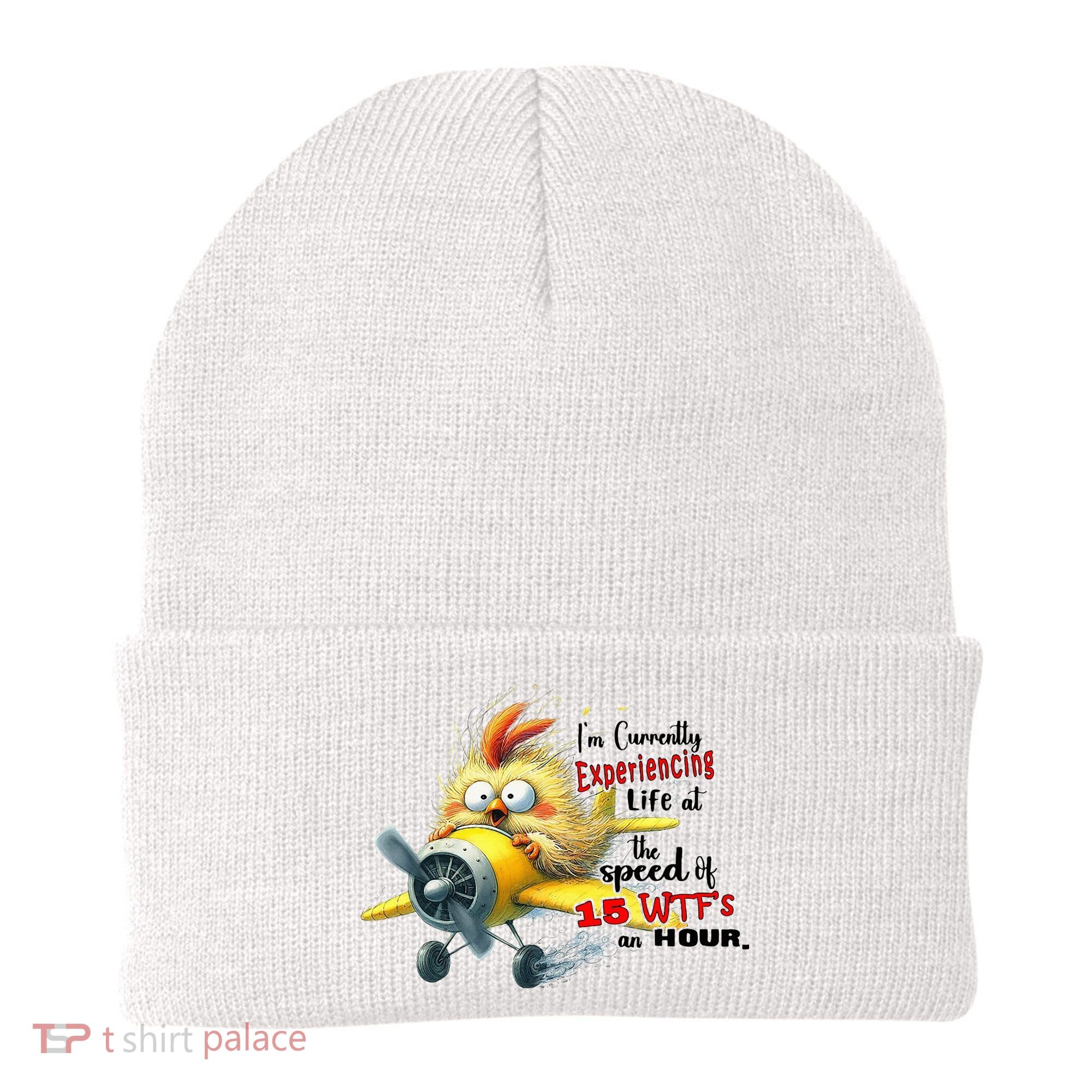 Chick IM Currently Experiencing Life At The Speed Of 15 Wtf Beanie