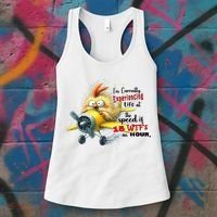 Chick IM Currently Experiencing Life At The Speed Of 15 Wtf Women's Tank Top thumb 3