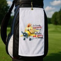 Chick IM Currently Experiencing Life At The Speed Of 15 Wtf Golf Towel thumb 2