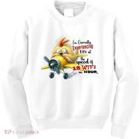 Chick IM Currently Experiencing Life At The Speed Of 15 Wtf Kids Sweatshirt thumb 0