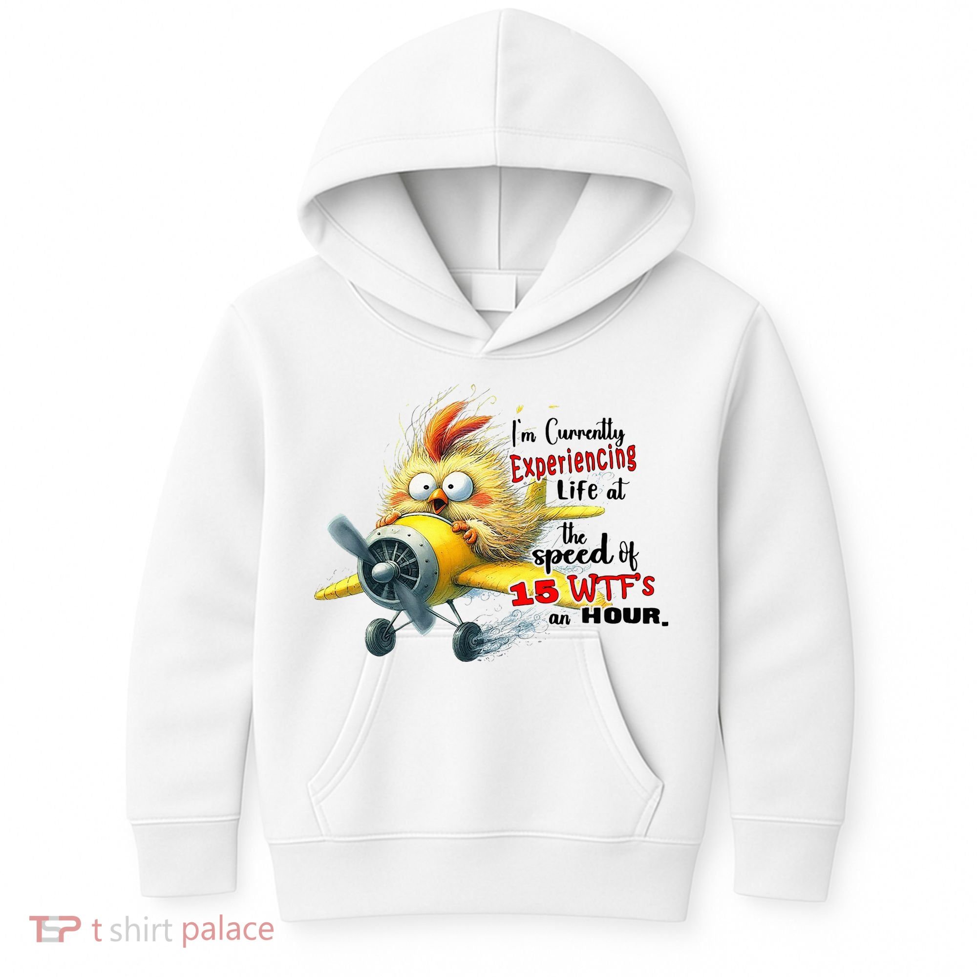 Chick IM Currently Experiencing Life At The Speed Of 15 Wtf Kids Hoodie