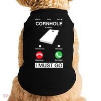 Cornhole Is Calling And I Must Go Funny Phone Screen Humor Doggie Tank thumb 0