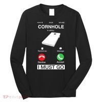 Cornhole Is Calling And I Must Go Funny Phone Screen Humor Long Sleeve Shirt thumb 0