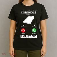 Cornhole Is Calling And I Must Go Funny Phone Screen Humor T-Shirt thumb 4