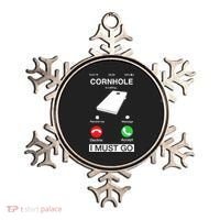 Cornhole Is Calling And I Must Go Funny Phone Screen Humor Ornament thumb 0