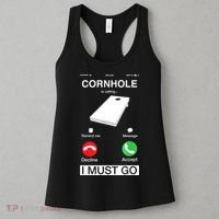 Cornhole Is Calling And I Must Go Funny Phone Screen Humor Women's Tank Top thumb 3