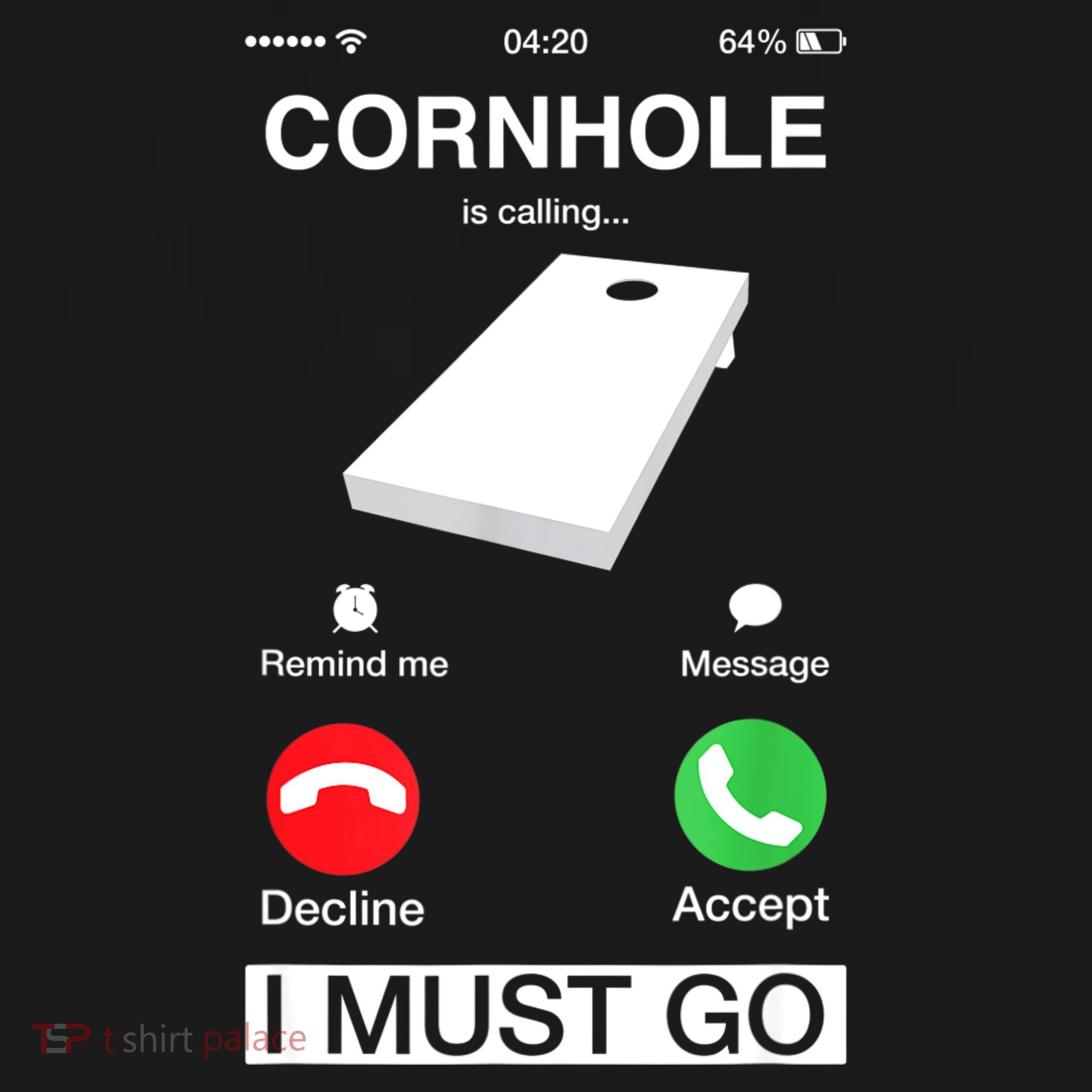 Cornhole Is Calling And I Must Go Funny Phone Screen Humor Visor