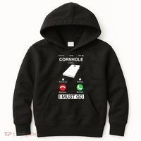 Cornhole Is Calling And I Must Go Funny Phone Screen Humor Kids Hoodie thumb 0