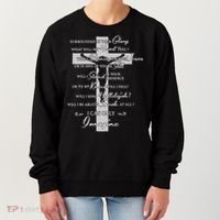Cross I can only Jesus imagine Christian Religious Women's Sweatshirt thumb 0
