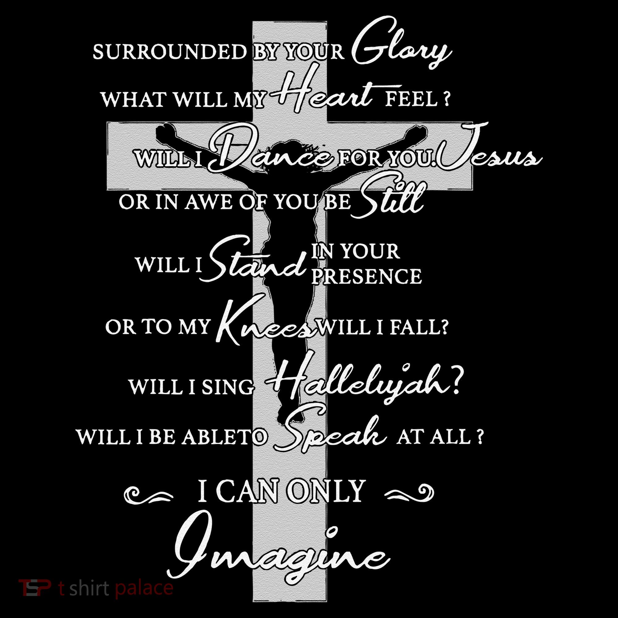 Cross I can only Jesus imagine Christian Religious Women's Hoodie