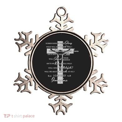 Cross I can only Jesus imagine Christian Religious Ornament