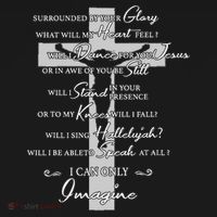 Cross I can only Jesus imagine Christian Religious Baby Bodysuit thumb 2