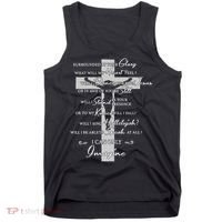 Cross I can only Jesus imagine Christian Religious Tank Top thumb 0