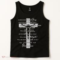 Cross I can only Jesus imagine Christian Religious Tank Top thumb 2