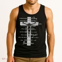 Cross I can only Jesus imagine Christian Religious Tank Top thumb 3
