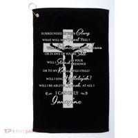 Cross I can only Jesus imagine Christian Religious Golf Towel thumb 0