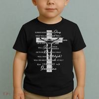 Cross I can only Jesus imagine Christian Religious Toddler T-Shirt thumb 2