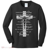 Cross I can only Jesus imagine Christian Religious Kids Long Sleeve Shirt thumb 0