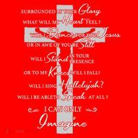 Cross I can only Jesus imagine Christian Religious Santa Hat thumb 1