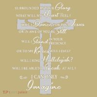 Cross I can only Jesus imagine Christian Religious Mousepad thumb 1