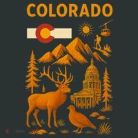 Colorado Iconic Collage T-Shirt thumb 7