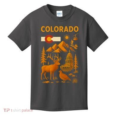 Colorado Iconic Collage Kids T-Shirt