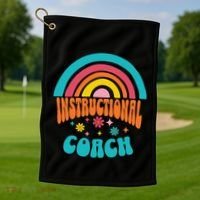 Cute Instructional Coach Appreciation Week Back To School Golf Towel thumb 1