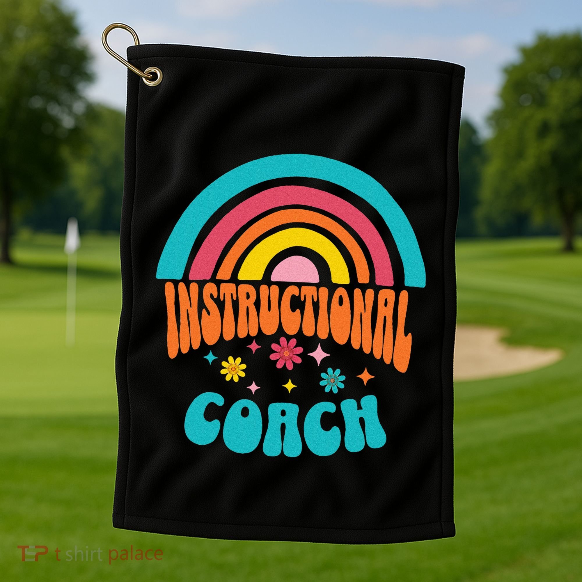 Cute Instructional Coach Appreciation Week Back To School Golf Towel
