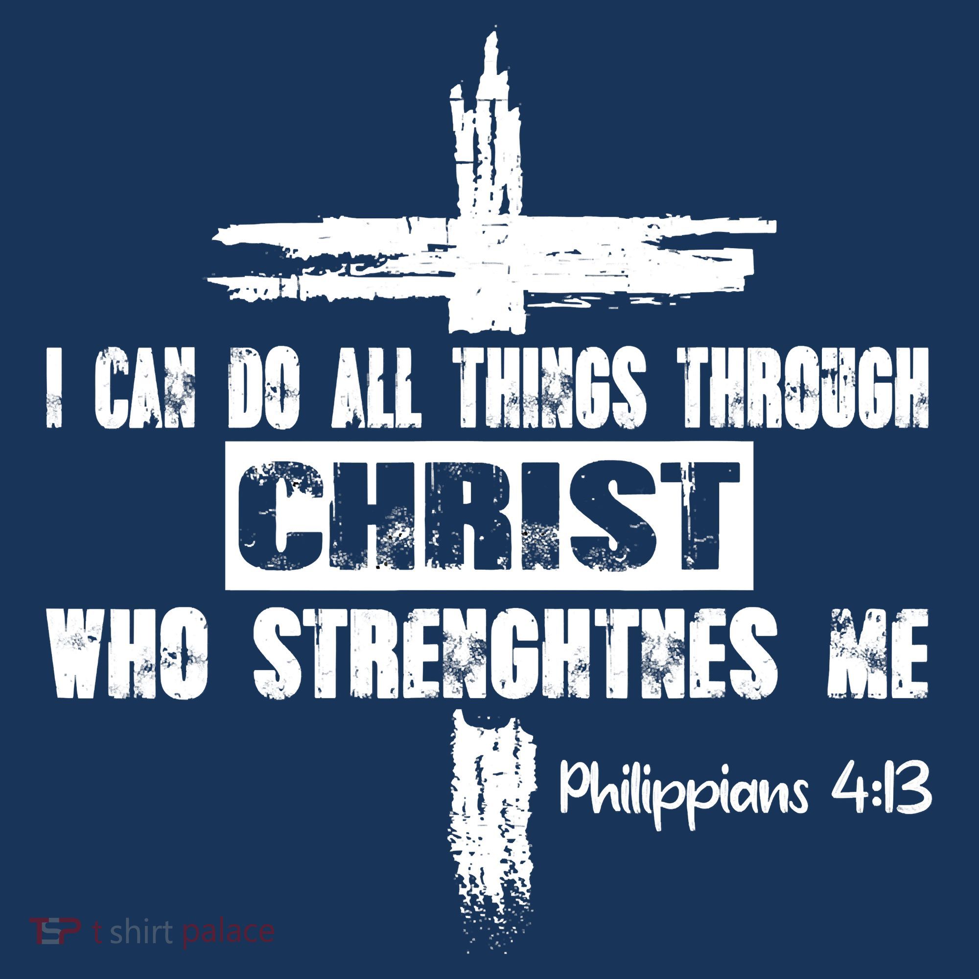 Christian I Can Do All Things Through Cross Jesus Religious T-Shirt