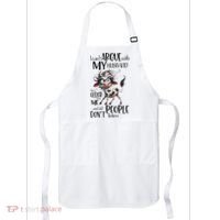 Cow I Can’T Argue With My Husband He’S Older Than Me Apron thumb 0