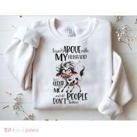 Cow I Can’T Argue With My Husband He’S Older Than Me Sweatshirt thumb 2