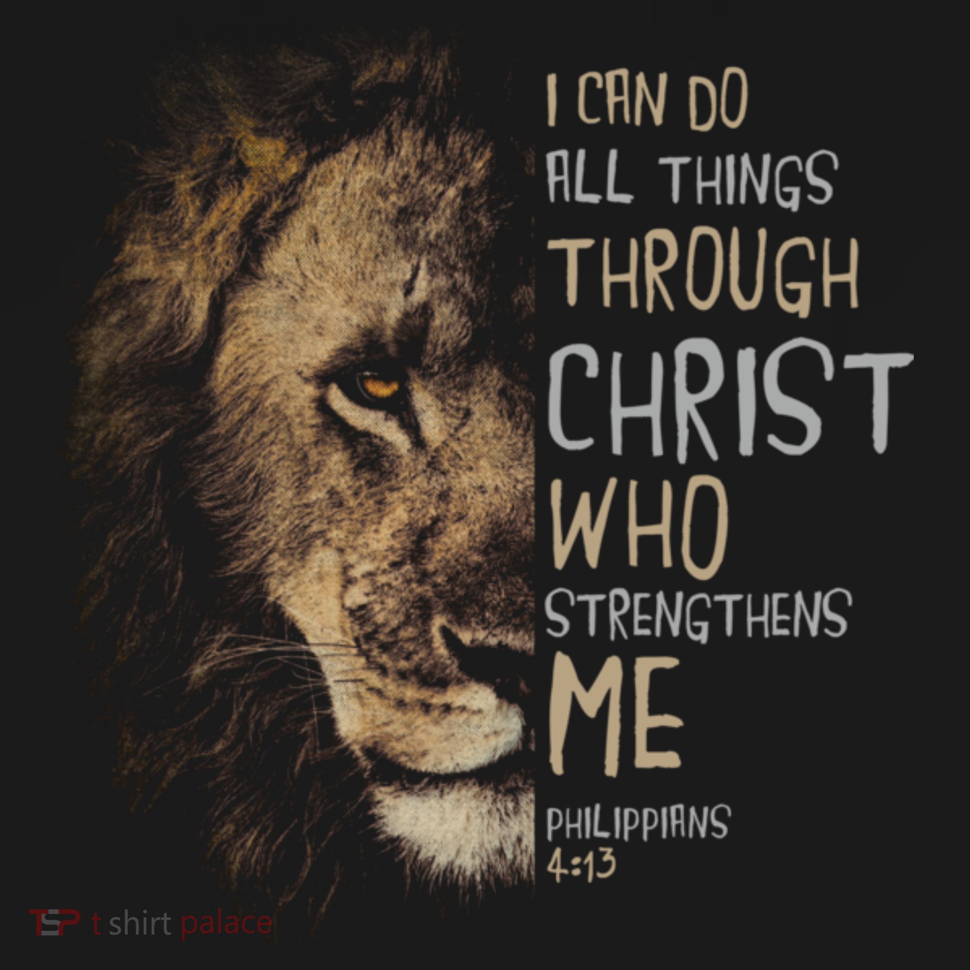 Christian I Can Do All Things Through Christ Lion Faith Women's Hoodie