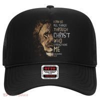 Christian I Can Do All Things Through Christ Lion Faith Hat thumb 0